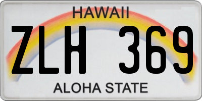 HI license plate ZLH369