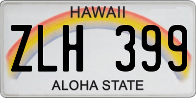 HI license plate ZLH399