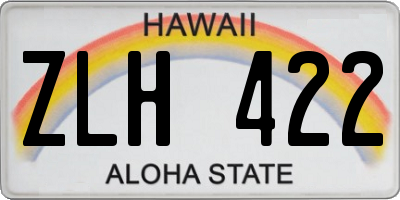 HI license plate ZLH422