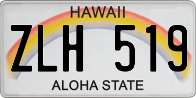 HI license plate ZLH519
