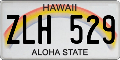 HI license plate ZLH529
