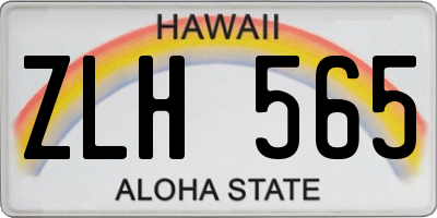 HI license plate ZLH565