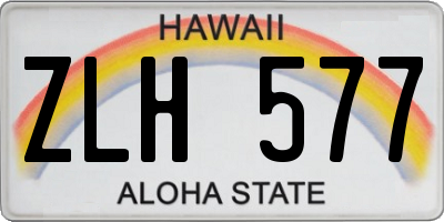 HI license plate ZLH577