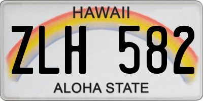 HI license plate ZLH582