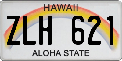 HI license plate ZLH621