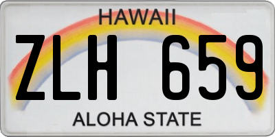 HI license plate ZLH659
