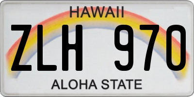 HI license plate ZLH970