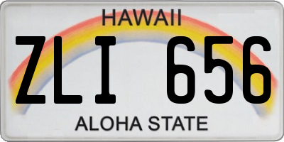 HI license plate ZLI656