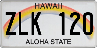 HI license plate ZLK120