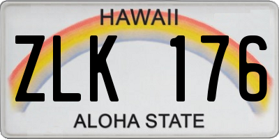 HI license plate ZLK176
