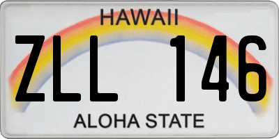 HI license plate ZLL146