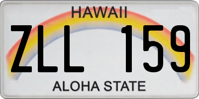 HI license plate ZLL159