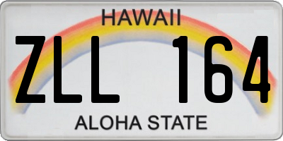 HI license plate ZLL164