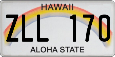 HI license plate ZLL170