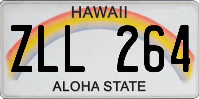 HI license plate ZLL264