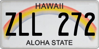 HI license plate ZLL272