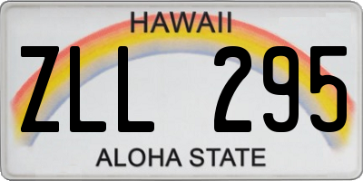 HI license plate ZLL295