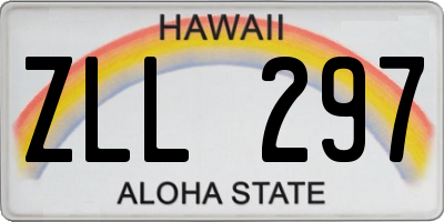 HI license plate ZLL297