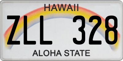 HI license plate ZLL328