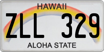 HI license plate ZLL329
