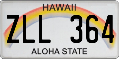 HI license plate ZLL364