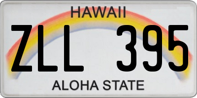 HI license plate ZLL395