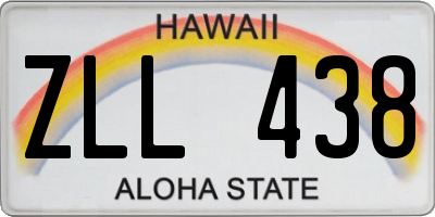 HI license plate ZLL438