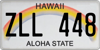 HI license plate ZLL448