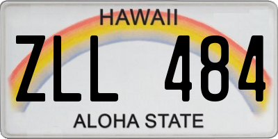 HI license plate ZLL484