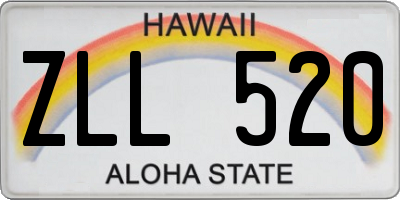 HI license plate ZLL520