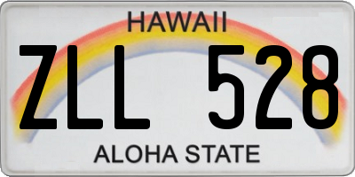HI license plate ZLL528