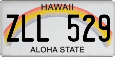 HI license plate ZLL529