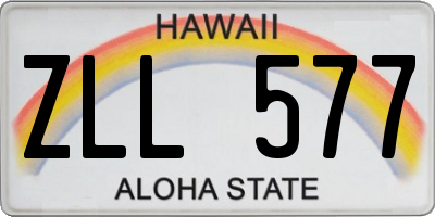 HI license plate ZLL577