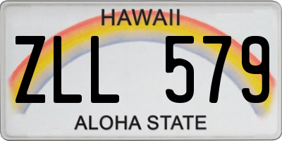 HI license plate ZLL579