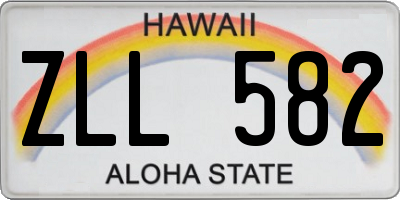 HI license plate ZLL582