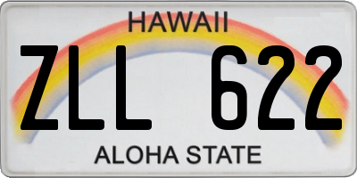 HI license plate ZLL622