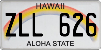 HI license plate ZLL626