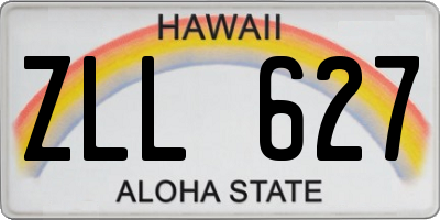HI license plate ZLL627