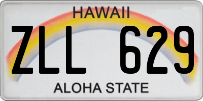 HI license plate ZLL629