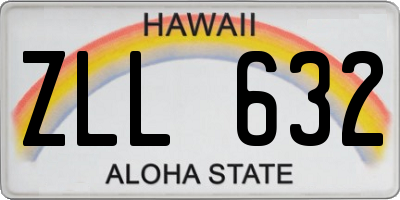 HI license plate ZLL632