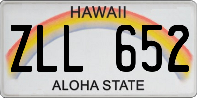 HI license plate ZLL652