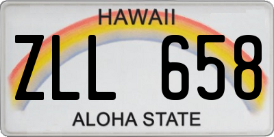HI license plate ZLL658