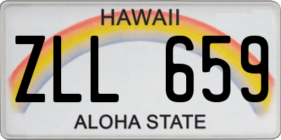 HI license plate ZLL659