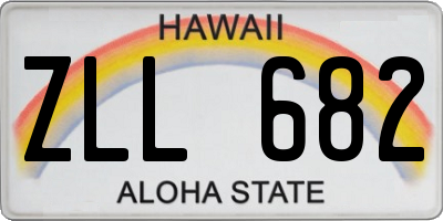 HI license plate ZLL682