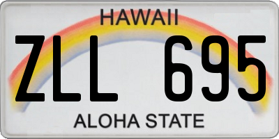 HI license plate ZLL695