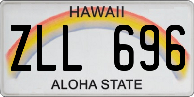 HI license plate ZLL696