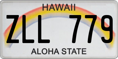 HI license plate ZLL779
