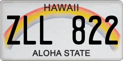 HI license plate ZLL822