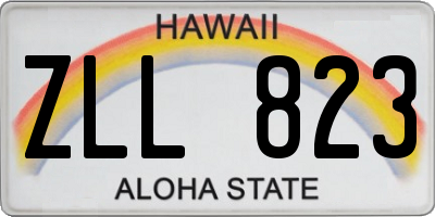 HI license plate ZLL823