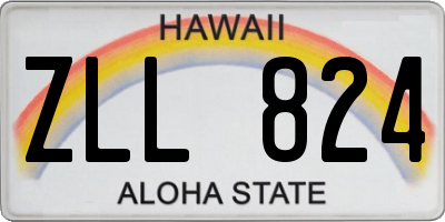 HI license plate ZLL824